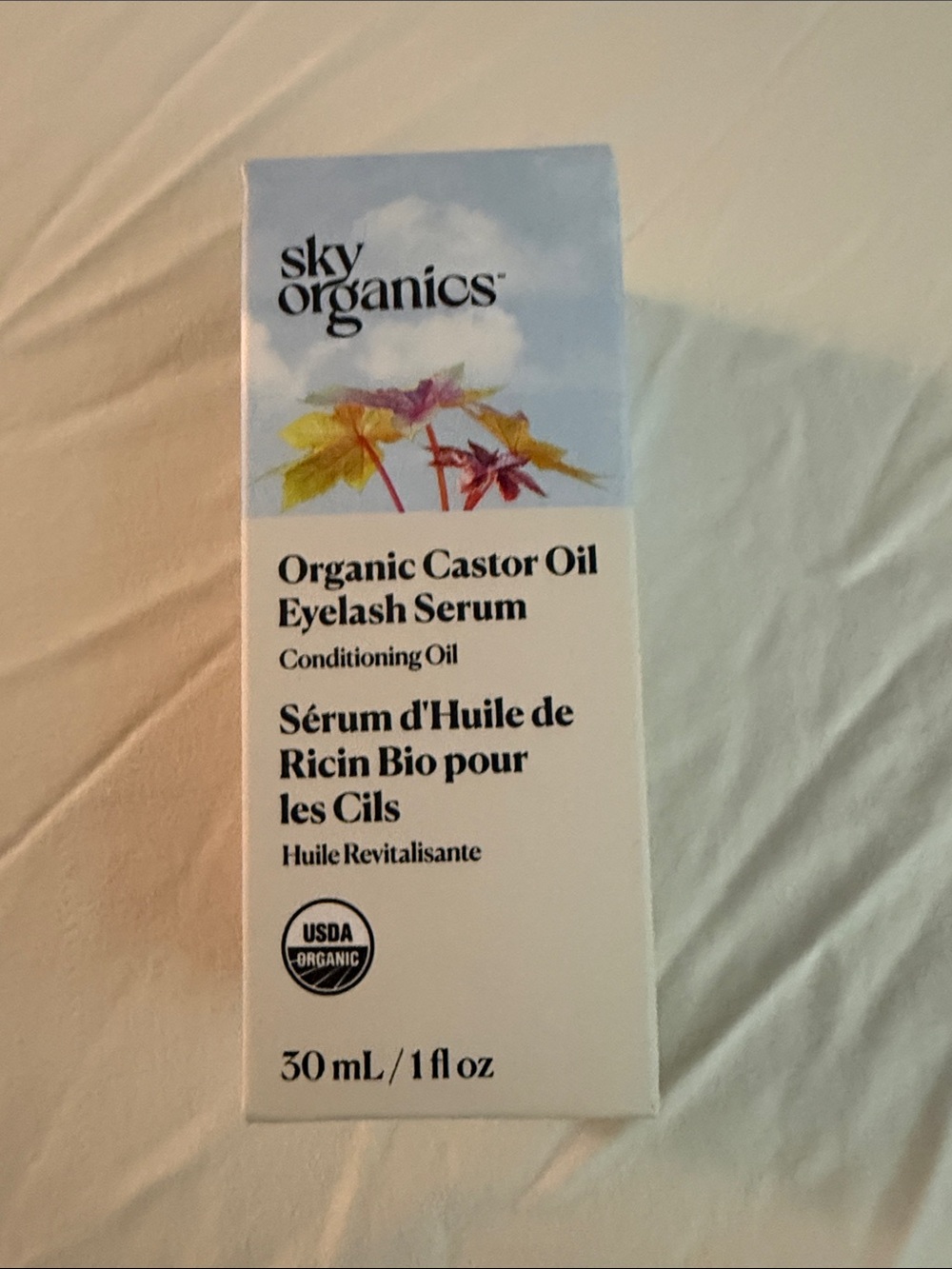 Sky Organics Organic Castor Oil Eyelash Serum, 1 OZ